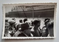 Gdynia Port MS Piłsudski Transatlantyk 1938r. Fotografia 777D