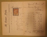 M. Groser, Biala,, KOZY, Byrski, BIELSKO - BIAŁA, 1898 rok - ZNACZEK