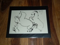 PABLO PICASSO -Toros y Toreros- Konie (mały)