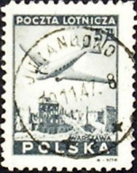Polska > Datownik "Jurandowo" z dnia 29.11.1947 r. - na znaczku Fi 395