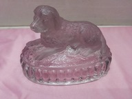 bibelot prezent souvenir upominek figurka kryształ siedzący pies bernardyn?
