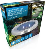 Grundig Lampa Solarna G447 Czarny Srebrny Czujnik Zmierzchu IP44 12x12x12cm