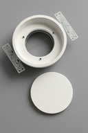 Anemostat okrągły fi125 biały, bez ramki, podtynkowy, nawiewno-wywiewny