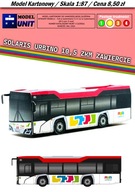 SOLARIS URBINO 10,5 IV ZKM Zawiercie MODEL KARTONOWY SKALA 1:87 ModelUNIT
