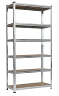 Regał magazynowy garażowy metalowy 222 x 90 x 40 cm max 150 kg na półkę