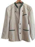 Salzburg marynarka męska myśliwska ludowa lniana roz 54