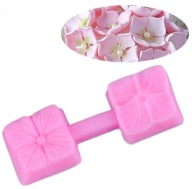 Forma silikonowa do dekoracji tortów - Kwiatek prostokątny.