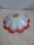 Stary, szklany klosz do lampy - z czasów PRL