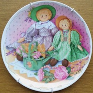 ŚLICZNY OZDOBNY TALERZ, ST ANDRES kolorowe lale, kwiaty, zawieszka