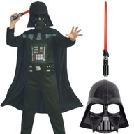 STRÓJ KARNAWAŁOWY DLA CHŁOPCA KOSTIUM NA BAL PRZEBIERAŃCÓW LORD VADER MIECZ