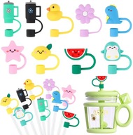 Stanley Cup, 9 sztuk silikonowych pokrywek na słomkę, słomki wielokrotnego