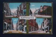 KATOWICE / Kattowitz Direktionstrasse / Sklepy ok. 1910r.