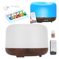 Nawilżacz ultradźwiękowy 4w1 dyfuzor zapachowy LED z pilotem