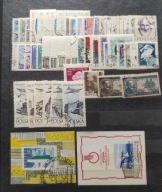 Rocznik 1957 kompletny z blokami kasowany PRL Polska