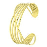 86878 Bransoletka złota stal chirurgiczna bangle 60/25 MM