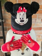 zestaw Disney Minnie Mouse czapka i rękawiczki pies Goofy