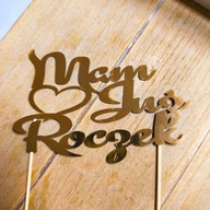 TOPPER NA TORT MAM JUŻ ROCZEK DEKORACJA