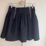 36 38 Atmosphere czarna mini spódnica rozkloszowana ozdobny zamek