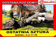 Duża Wywrotka Kiper 3,5T Przyczepa Dwuosiowa z Hamulcem Budowlana 3 Stronna