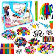 ZESTAW PLASTYCZNY 2000 EL. KREATYWNY ARTYSTYCZNY RĘKODZIEŁO DLA DZIECI