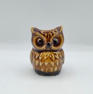 SOWA sówka kolekcjonerska FIGURKA świecznik 6cm