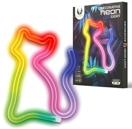 NEON LED KOT RGB NA ŚCIANĘ Z PILOTEM DEKORACJA ŚWIATŁO FOREVER LIGHT