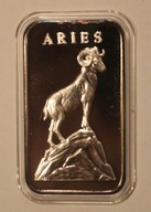 USA - ARIES - BARAN - ZODIAK - THE AMERICAN ROYAL MINT - SREBRO 999