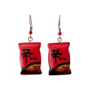 Kolczyki z paczką zupy, Shin ramyun, Nongshim