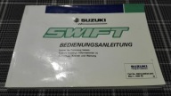 SUZUKI SWIFT Instrukcja Obslugi Ksiazka 1995