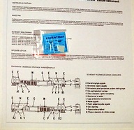 H0 Kalkomania podbijarka torowa Plasser DOLKOM z instrukcją