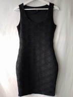 Sukienka czarna ołówkowa bez rękawów - XS