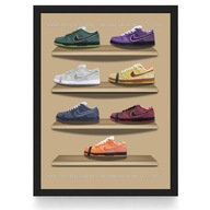 Plakat Nike Dunk "Lobster" (Czarna/Biała Ramka)