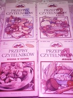 Przepisy Czytelników 4 książeczki Wiosna, Lato, Jesień i Zima UNIKAT
