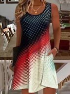 Okazja !_NOWA modna WYSZCZUPLAJĄCA kolorowa sukienka_WYGODNA z lycrą_44/46