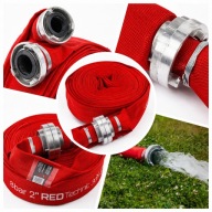 Wąż strażacki Red Technic 2 cale 30m do szamba brudnej wody parciany 8 bar