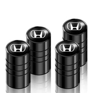 Nakrętki na wentyle, HONDA, czarny chrom
