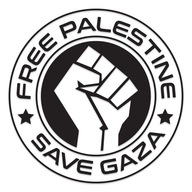 Naklejka WOLNA PALESTYNA FREE PALESTINE SAVE GAZA STOP WAR 13x13 cm GravArt