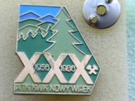 Oryg Odznaka Górnicza- KWK "NOWY WIREK" - PTTK - XXX LAT- 1956-1986r.