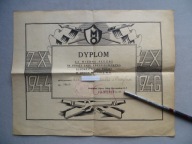 MO MILICJA OBYWATELSKA 1946 DYPLOM ZA SŁUŻBĘ KOMENDANT MO generał WITOLD