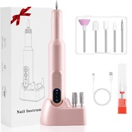 FREZARKA DO PAZNOKCI MANICURE PEDICURE PROFESJONALNA MOCNA + ZESTAW FREZÓW