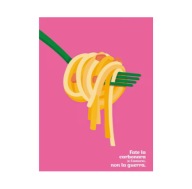Plakat „Carbonara e Amore” – Smak Pokoju i Miłości