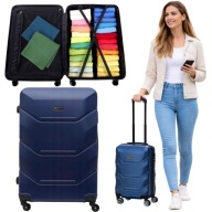 DUŻA TWARDA WALIZKA TURYSTYCZNA PODRÓŻNA NA KÓŁKACH LEKKA 65L MOCNA XL