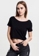 Krótka Koszulka Damska, Urban Classic, Czarna, XS