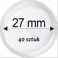 Kapsle na monety 27 30 mm zestaw 40 szt kapsel 2 zł GN