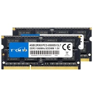 PAMIĘĆ 4GB DDR3 1066 MHZ SO-DIMM PC3-8500S CL7 BLACK EDITION