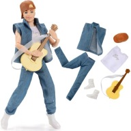 Ubranla dla lalki B. - Ken - Zestaw jensowy z gitarą, akcesoria !!!