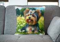 Poduszka 40/40cm Yorkshire Terrier, York Yorkuś
