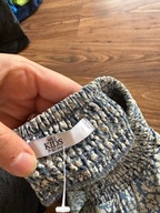 M&S kids niebieski kombinezon w białe kwiatki 100% bawełna hiszpanka