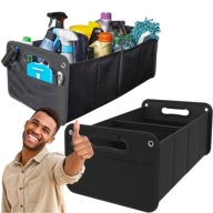 DUŻY ORGANIZER DO BAGAŻNIKA SAMOCHODU AUTA KUFER SKRZYNKA USZTYWNIONY