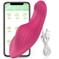 DAMSKI WIBRATOR DO MAJTEK MASAŻER ŁECHTACZKI STEROWANY APLIKACJĄ NA TELEFON